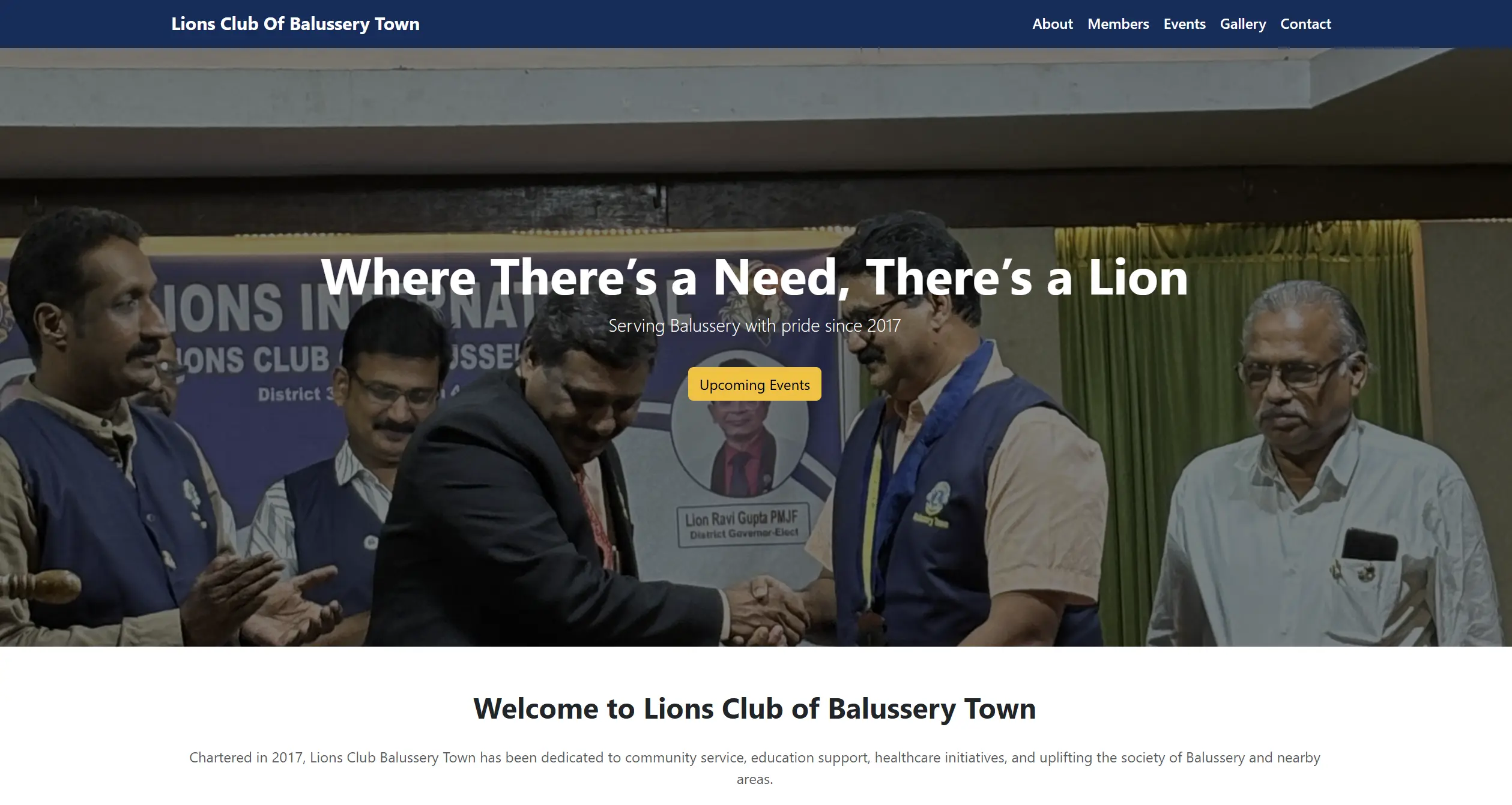 Balussery Town Lions Club website